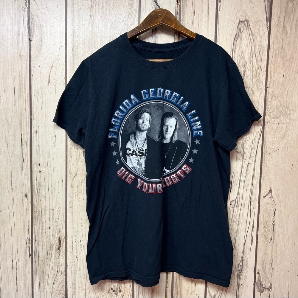 Florida Georgia Line Dig Your Roots 2017 Tour Tee - Men's Large - Picture 2 of 7